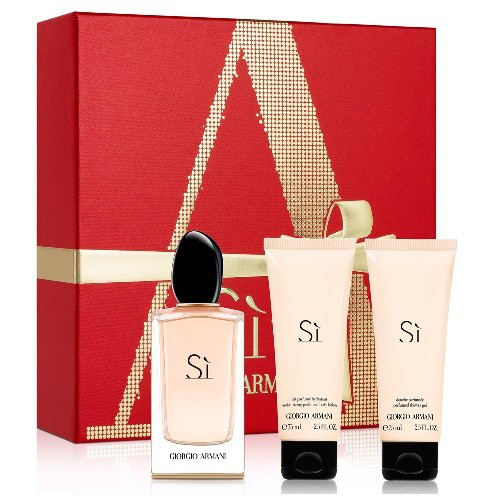 Armani Si Set Edp 100 mL + Body Lotion 75 mL + Shower Gel 75 mL