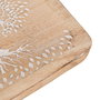 S/2 Bandejas Blanco-Natural 15 X 15 X 2,50 cm (Set de 2)