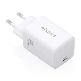 Aisens Cargador de Pared GaN 70W con USB-C Blanco