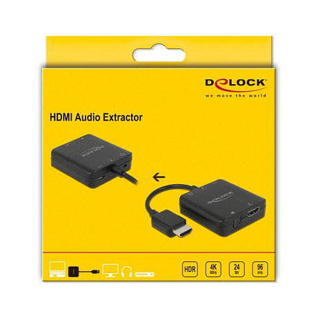 DeLOCK Extractor de audio HDMI 4K 60 Hz compacto DeLOCK Extractor de audio HDMI 4K 60 Hz compacto