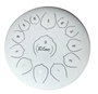 Ritmo Tongue Drum 12” Upgraded Premium Lotus Serie 13 Notas Blanco