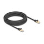 DeLOCK Cable de Red RJ45 Cat.6A S/FTP 7.5 m Negro - Red Trenzada, Macho a Macho, Blindaje S-STP