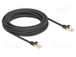 DeLOCK Cable de red Cat.6A S/FTP 7,5 m Negro