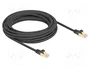 DeLOCK Cable de red Cat.6A S/FTP 7,5 m Negro