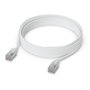 Ubiquiti UACC-Cable-Patch-EL-C6A-3M-W Cable de Red Cat6a 3m Blanco Translúcido