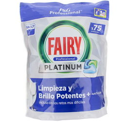 Fairy Professional Platinum Cápsulas para Lavavajillas, Limpieza Profunda y Brillo Duradero, 75 Cápsulas