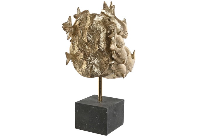 DKD Home Decor Figura Colonial Dorado Negro 21.5 x 45 x 33 cm