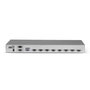 LINDY 39526 Switch KVM, 8 Puertos VGA (D-Sub), Full HD 2048x1536, Montaje en Rack 1U, Metal Plata, Cascada, Fuente 9V Incluida