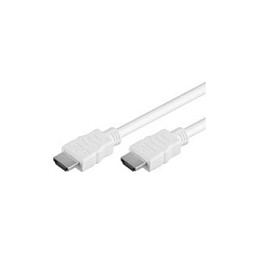 VALUE Cable HDMI Alta Velocidad con Ethernet, Blanco, 15 metros, 3D, 1080p Full HD, Conectores Macho Dorados (HDMI Tipo A)