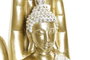 DKD Home Decor Figura de Buda Dorado y Blanco en Resina