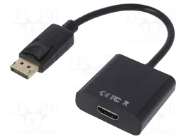 AKYGA Adaptador DisplayPort a HDMI Negro 0,15m
