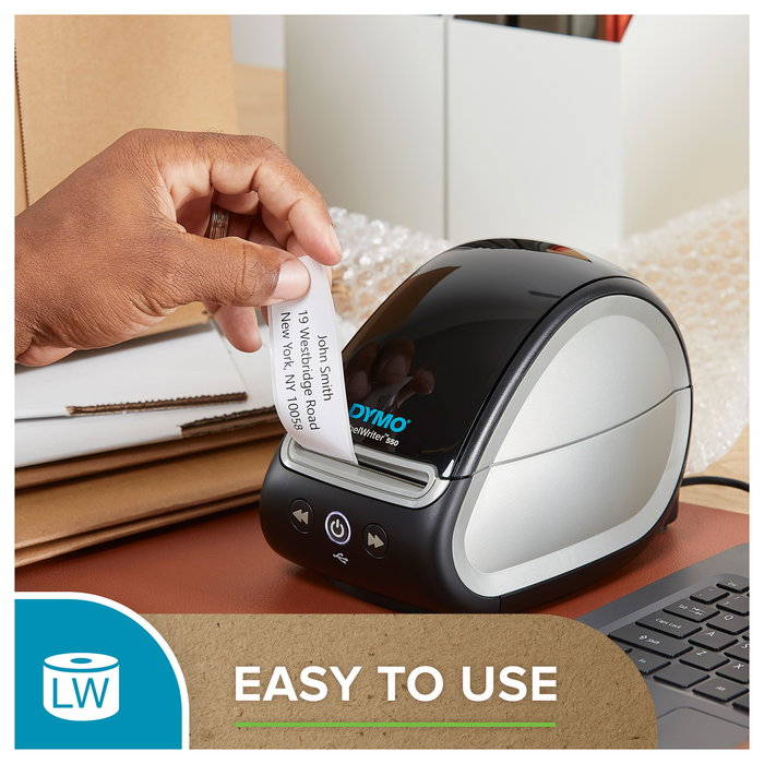 Dymo Etiquetas LabelWriter 51x89 mm, 300 unidades, Papel Blanco No Adhesivas
