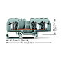 WAGO 282-681 Terminal de conexión 8 mm x 93 mm x 32,5 mm
