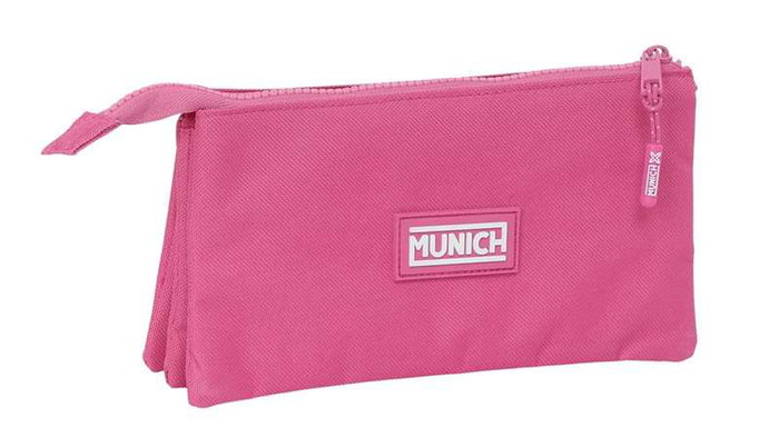 Safta Portatodo Triple Munich Basicos Fucsia 22x12x3 cm Safta Portatodo Triple Munich Basicos Fucsia 22x12x3 cm