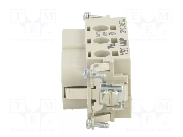 WIELAND Conector HDC hembra 6 pines 35A serie 70 industrial WIELAND Conector HDC hembra 6 pines 35A serie 70 industrial