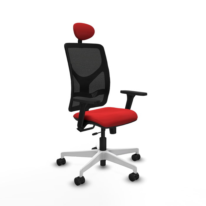 PIQUERAS Y CRESPO Silla de oficina Motilla Rojo/Negro con mecanismo Sincro/Traslack PIQUERAS Y CRESPO Silla de oficina Motilla Rojo/Negro con mecanismo Sincro/Traslack