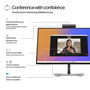 HP 524pm Monitor de Conferencia FHD USB-C de 23.8 Pulgadas con IA para Reuniones sin Interrupciones