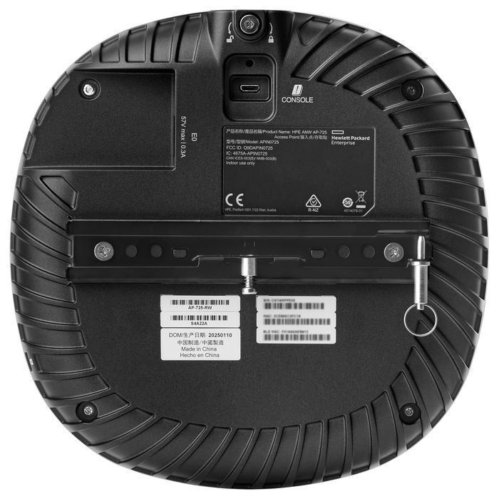 HPE Aruba AP-725 (RW) Punto de Acceso Campus Wi-Fi 7 2x2 Triple Radio, Antenas Internas, 2.4/5/6 GHz, 4.7 Gbps, PoE, Blanco HPE Aruba AP-725 (RW) Punto de Acceso Campus Wi-Fi 7 2x2 Triple Radio, Antenas Internas, 2.4/5/6 GHz, 4.7 Gbps, PoE, Blanco