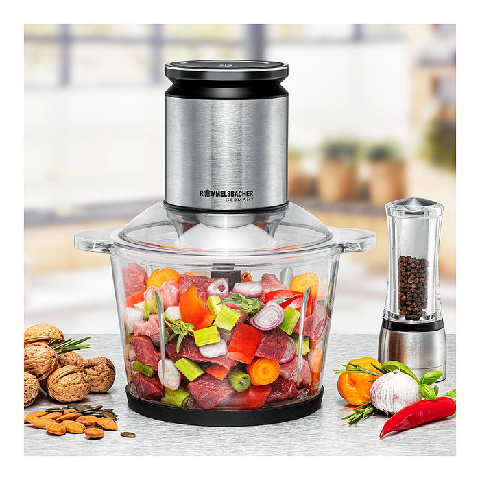 Rommelsbacher Multi Chopper MZ 800 con recipiente de 2,7 L