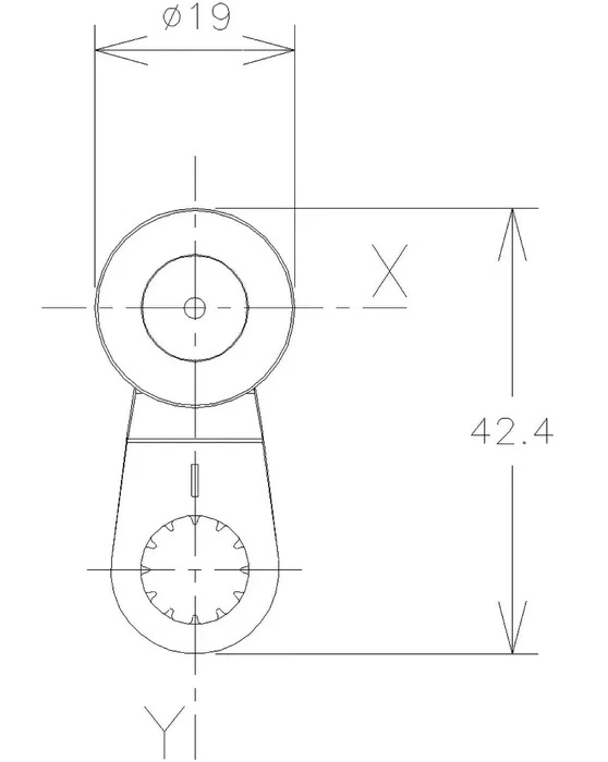 TELEMECANIQUE SENSORS Cabezal de accionamiento con palanca R 34,4mm