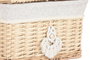 DKD Home Decor Set de 2 Cestas de Mimbre y Poliéster Natural