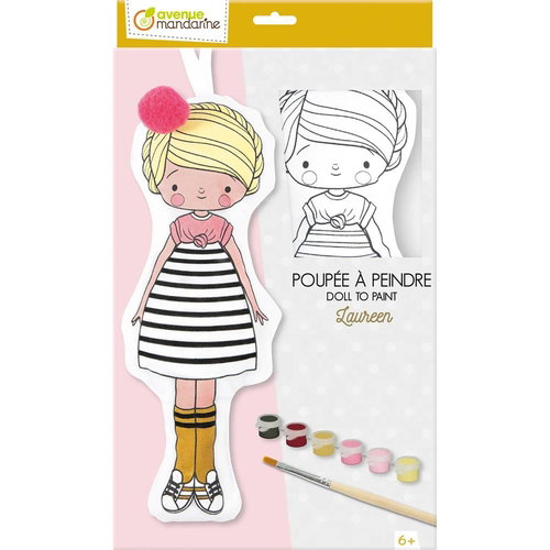 Kit De Manualidades Avenue Mandarine Muñeca Para Pintar Laureen (+6Años) Kit De Manualidades Avenue Mandarine Muñeca Para Pintar Laureen (+6Años)