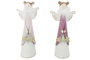 DKD Home Decor Figura de Ángel en Metal Rosa Palo Surtido de 2