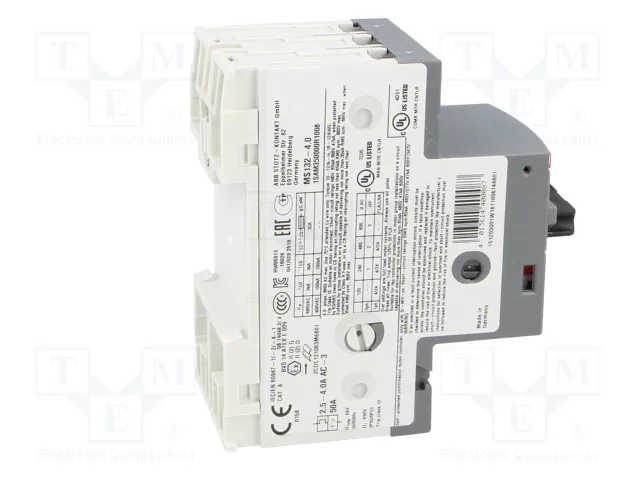 ABB MS132-4.0 Interruptor motorizado 1,5kW 208÷690VAC