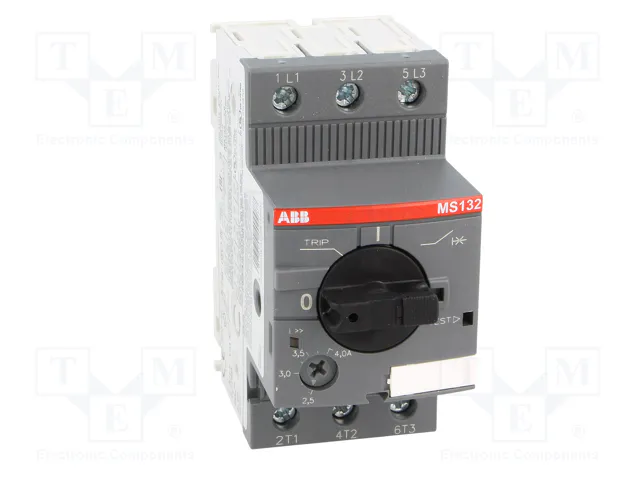 ABB MS132-4.0 Interruptor motorizado 1,5kW 208÷690VAC