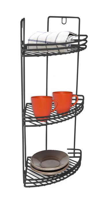 Confortime Estantería Rinconera Cocina Black 49 cm x 19.5 cm x 27 cm (6 Unidades) Confortime Estantería Rinconera Cocina Black 49 cm x 19.5 cm x 27 cm (6 Unidades)