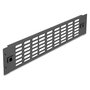 DeLOCK Panel de relleno para rack 19″ 2U con ventilación, negro