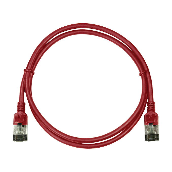 LogiLink Patch cable Cat.6A TPE SlimLine rojo 3,0m LogiLink Patch cable Cat.6A TPE SlimLine rojo 3,0m