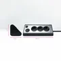 Nanocable Regleta de Sobremesa 3 Tomas AC y 2 USB (USB-A y USB-C) Negro