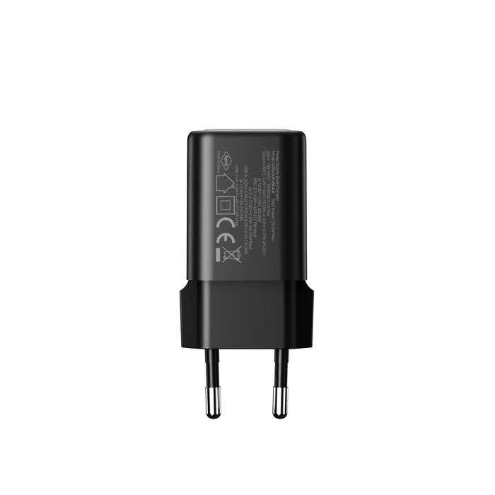 Coolbox Cargador GaN 25W USB-C y USB-A Negro