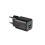Coolbox Cargador GaN 25W USB-C y USB-A Negro