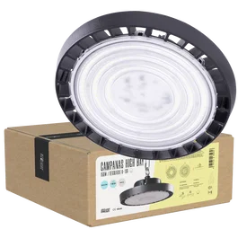 BX3 LIGHT Campana High Bay LED 150W, IP65, 6000K, 120 grados, para Grandes Alturas y Espacios Industriales - BX3-HVB150W-N2-CW