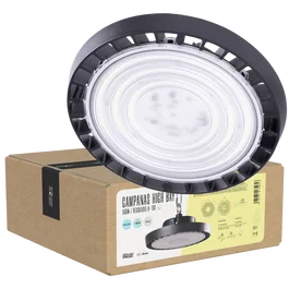 BX3 LIGHT Campana High Bay LED 150W, IP65, 6000K, 120 grados, para Grandes Alturas y Espacios Industriales - BX3-HVB150W-N2-CW