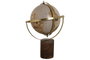 DKD Home Decor Globo Terráqueo Vintage Dorado Rosa Palo