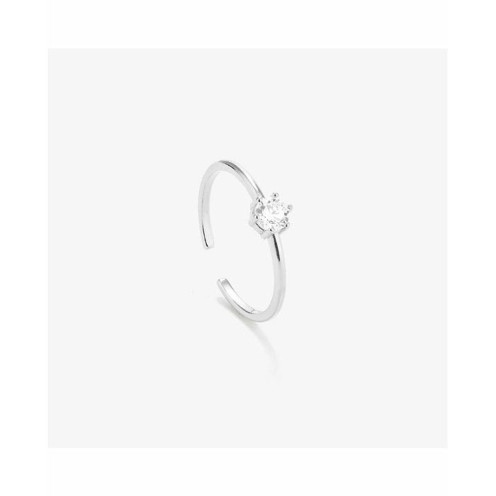 Radiant Anillo Solitario Silver BASICS Talla 54