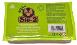 SIO-2 Arcilla Escolar Roja 1.5kg (Paquete de 8)