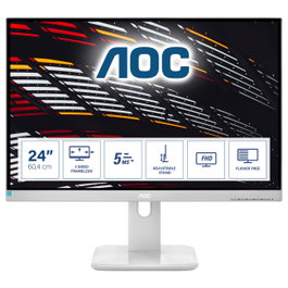 AOC 24P1/GR Monitor Profesional de 23,8 pulgadas Full HD IPS Gris