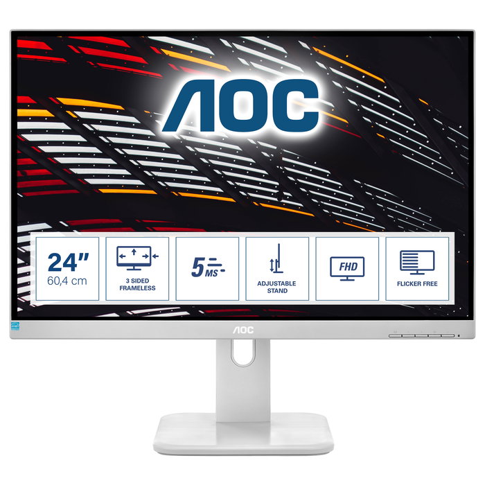 AOC 24P1/GR Monitor Profesional de 23,8 pulgadas Full HD IPS Gris AOC 24P1/GR Monitor Profesional de 23,8 pulgadas Full HD IPS Gris