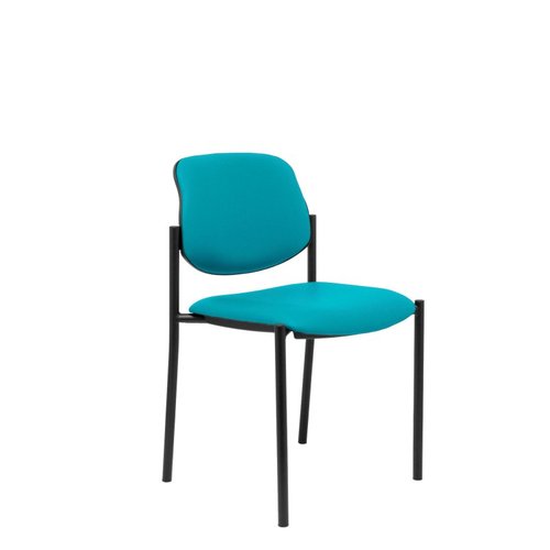 NOWY STYL Silla Styl tapizada en similpiel verde sin brazos