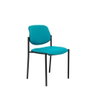 NOWY STYL Silla Styl tapizada en similpiel verde sin brazos