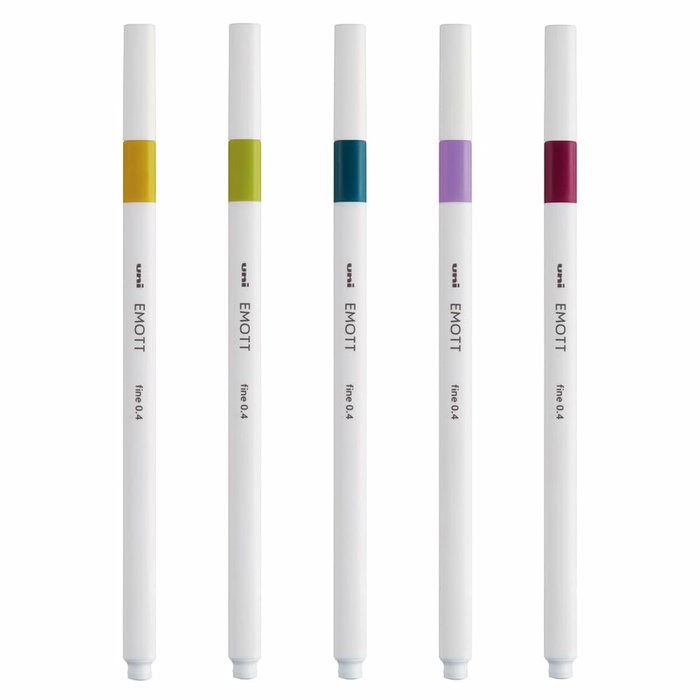 UNI-BALL Emott Fineliner Colores Retro Estuche de 5