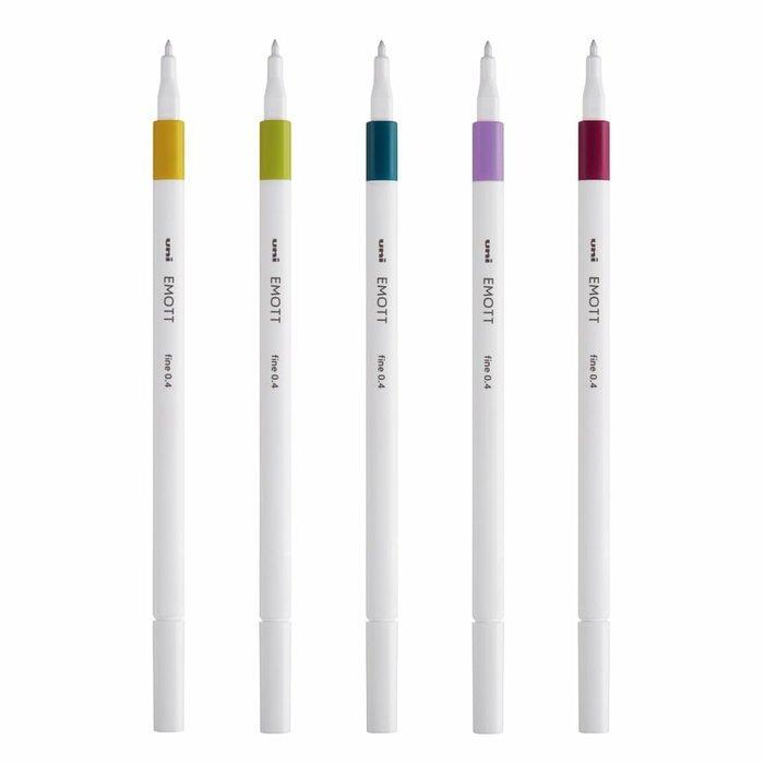 UNI-BALL Emott Fineliner Colores Retro Estuche de 5
