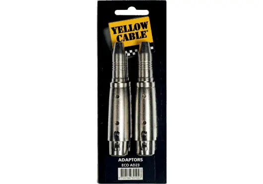 Yellowcab Adaptador de 1/4" Stereo Hembra a 2 XLR Hembra Yellowcab Adaptador de 1/4" Stereo Hembra a 2 XLR Hembra