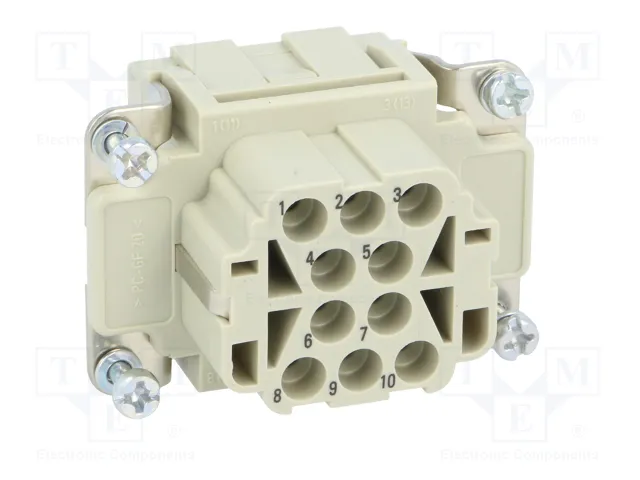 HARTING Han® EE Plantilla de Contacto Hembra de 10 Pos. HARTING Han® EE Plantilla de Contacto Hembra de 10 Pos.