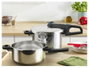 Tefal Secure Trendy P2584301 Juego de ollas 4 l + 6 l Inducción Plata