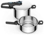 Tefal Secure Trendy P2584301 Juego de ollas 4 l + 6 l Inducción Plata